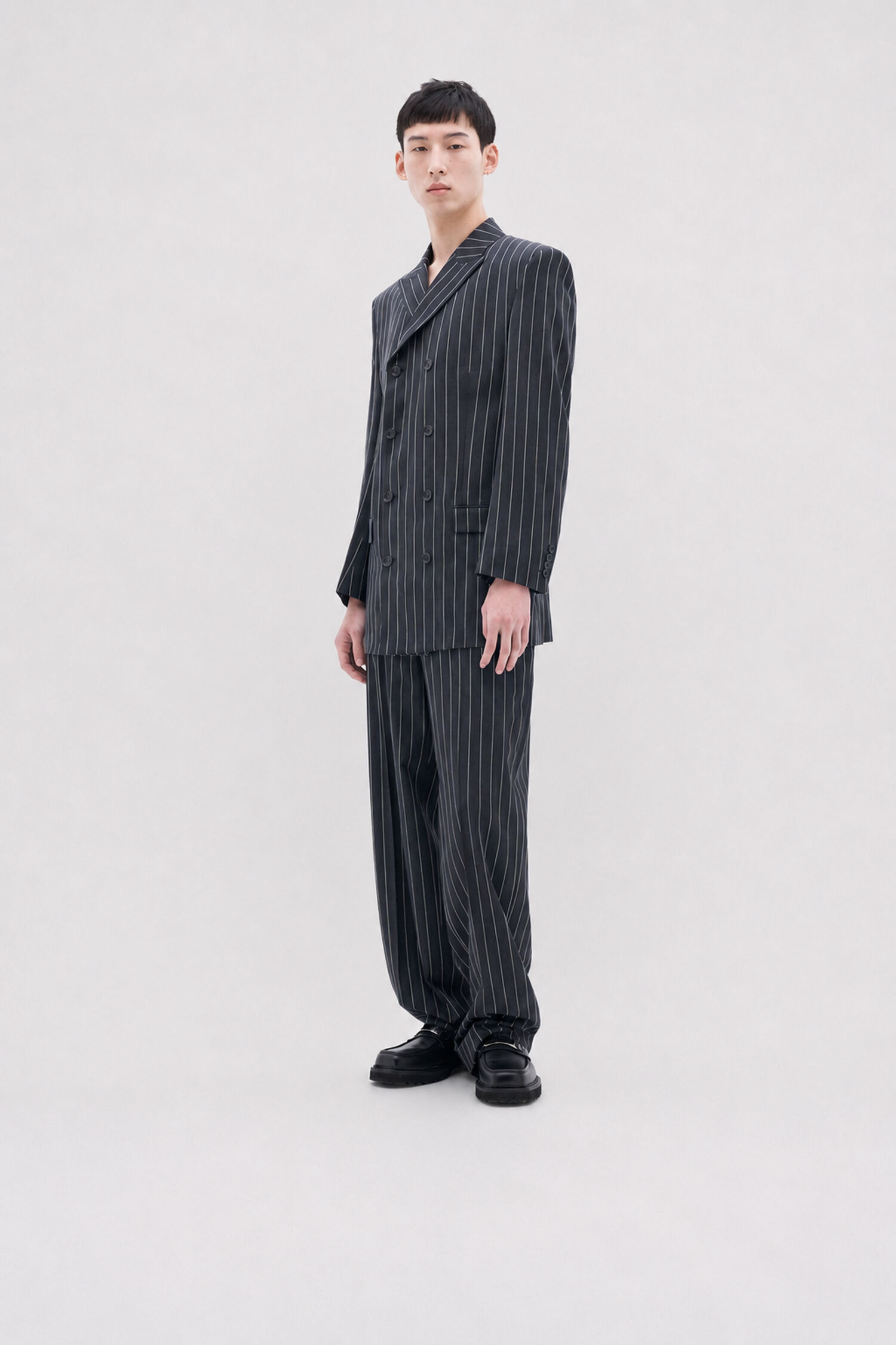 Double Breasted Pinstripe Blaz
